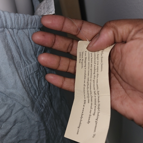 Holy Clothing Blue Embroidered Dress (Sierra Mini) - Picture 6 of 9